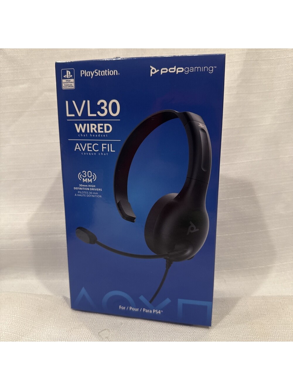 NEW PDP Gaming LVL30 Wired Chat Headset for PlayStation 4 PS4 PS5 Mic